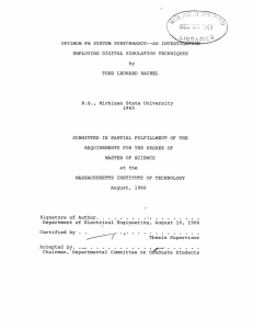 OPTIMUM FM SYSTEM PERFORMANCE--AN INVEST EMPLOYING DIGITAL SIMULATION TECHNIQUES by
