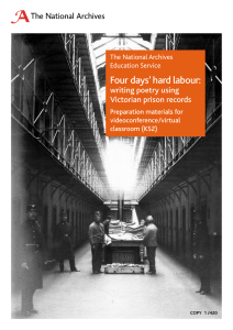 Four days’ hard labour: writing poetry using Victorian prison records