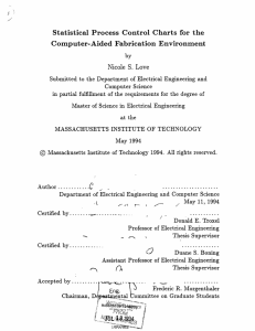 Statistical  Process  Control  Charts for the