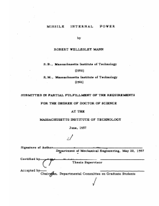 INTERNAL MISSILE POWER S.B.,  Massachusetts  Institute  of Technology