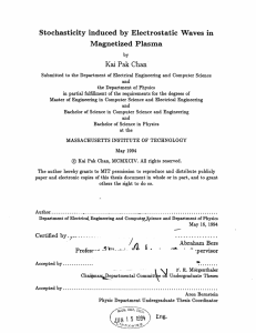 Stochasticity  induced  by Electrostatic  Waves in