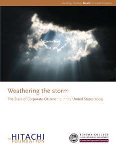Weathering the storm Learning, Practice, . In Good Company