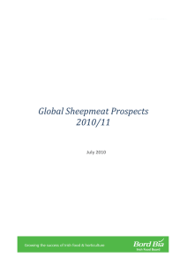 Global Sheepmeat Prospects 2010/11