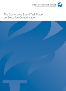 The Conference Board Task Force on Executive Compensation