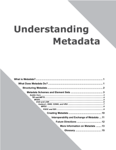 Understanding Metadata