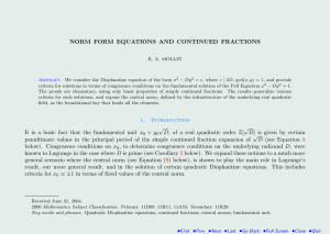 NORM FORM EQUATIONS AND CONTINUED FRACTIONS