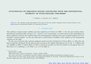FUNCTIONALS ON SEQUENCE SPACES CONNECTED WITH THE EXPONENTIAL