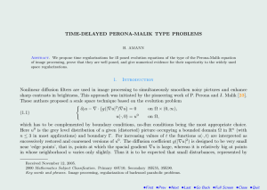 TIME-DELAYED PERONA-MALIK TYPE PROBLEMS