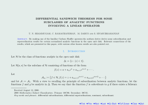 DIFFERENTIAL SANDWICH THEOREMS FOR SOME SUBCLASSES OF ANALYTIC FUNCTIONS