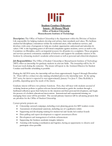 Student Conduct Educator Intern - 10 Hours/Week