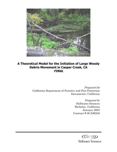 FINAL A Theoretical Model for the Initiation of Large Woody