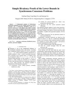 Simple Bivalency Proofs of the Lower Bounds in Synchronous Consensus Problems