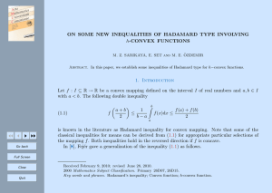 ON SOME NEW INEQUALITIES OF HADAMARD TYPE INVOLVING h-CONVEX FUNCTIONS