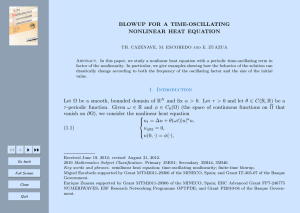 BLOWUP FOR A TIME-OSCILLATING NONLINEAR HEAT EQUATION