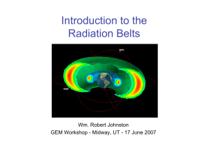 Introduction to the Radiation Belts Wm. Robert Johnston