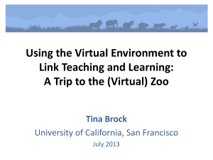 Using the Virtual Environment to Link Teaching and Learning: