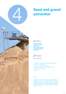4 Sand and gravel extraction /