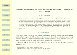 NORMAL GENERATION OF UNITARY GROUPS OF CUNTZ ALGEBRAS BY INVOLUTIONS