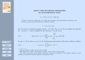 ABOUT THE BIVARIATE OPERATORS OF KANTOROVICH TYPE