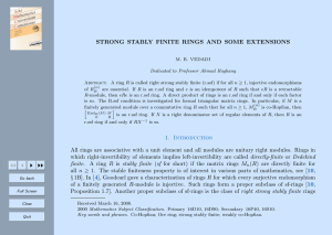 STRONG STABLY FINITE RINGS AND SOME EXTENSIONS