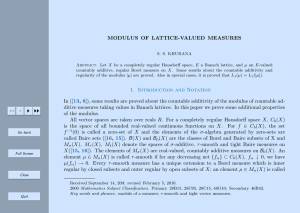 MODULUS OF LATTICE-VALUED MEASURES