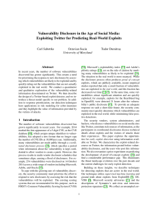 Vulnerability Disclosure in the Age of Social Media: