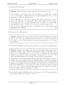 Mathematics 220 Homework 6 Due Feb. 24/25 √