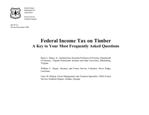Federal Income Tax on Timber