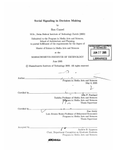 Social  Signaling  in  Decision  Making