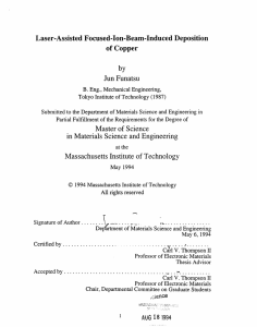 Laser-Assisted Focused-Ion-Beam-Induced Deposition of Copper by Jun Funatsu