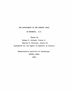 THE  IMNPROVDMENT  OF  THE  GOWANUS ... IN  BROOKLYNT, N.Y. Thesis  By