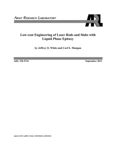 Low-cost Engineering of Laser Rods and Slabs with Liquid Phase Epitaxy