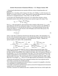 Absolute Measurements of Quantum Efficiency—C.E. Mungan, Summer 2002 photodiode.