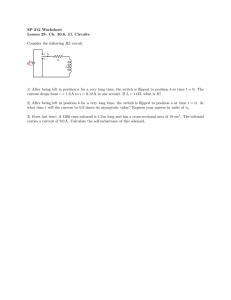SP 212 Worksheet Lesson 28: Ch. 30.6, RL Circuits
