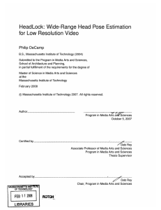 HeadLock:  Wide-Range  Head  Pose  Estimation Philip DeCamp