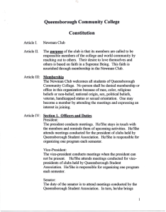 Queensborough Community College Constitution
