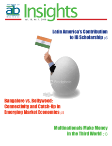 Insights Latin America’s Contribution to IB Scholarship Bangalore vs. Bollywood: