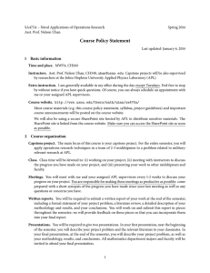 Course Policy Statement