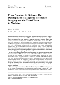 From Numbers to Pictures: The Development of Magnetic Resonance in Medicine