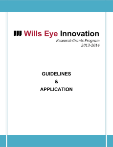 Wills Eye Innovation GUIDELINES
