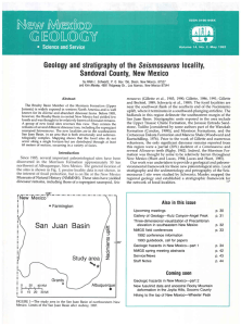 Geof ogy and stratigraphy