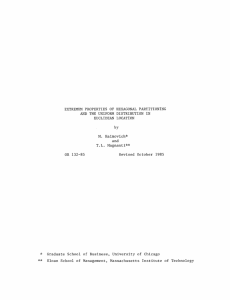 EXTREMUM PROPERTIES  OF  HEXAGONAL PARTITIONING EUCLIDEAN  LOCATION by