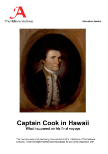 Captain Cook in Hawaii What happened on his final voyage Education Service 