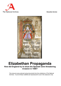 Elizabethan Propaganda invasion in 1588?