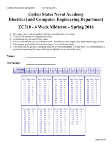 United States Naval Academy Electrical and Computer Engineering Department