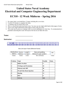 United States Naval Academy Electrical and Computer Engineering Department