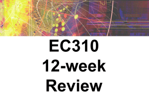 EC310 12-week Review