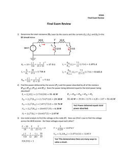 Final Exam Review