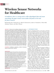 Wireless Sensor Networks for Healthcare