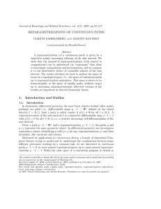 REPARAMETRIZATIONS OF CONTINUOUS PATHS